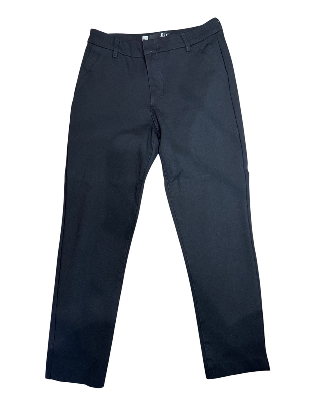 KUT From the Kloth Nina High Rise Straight Leg Pants Black Size 6